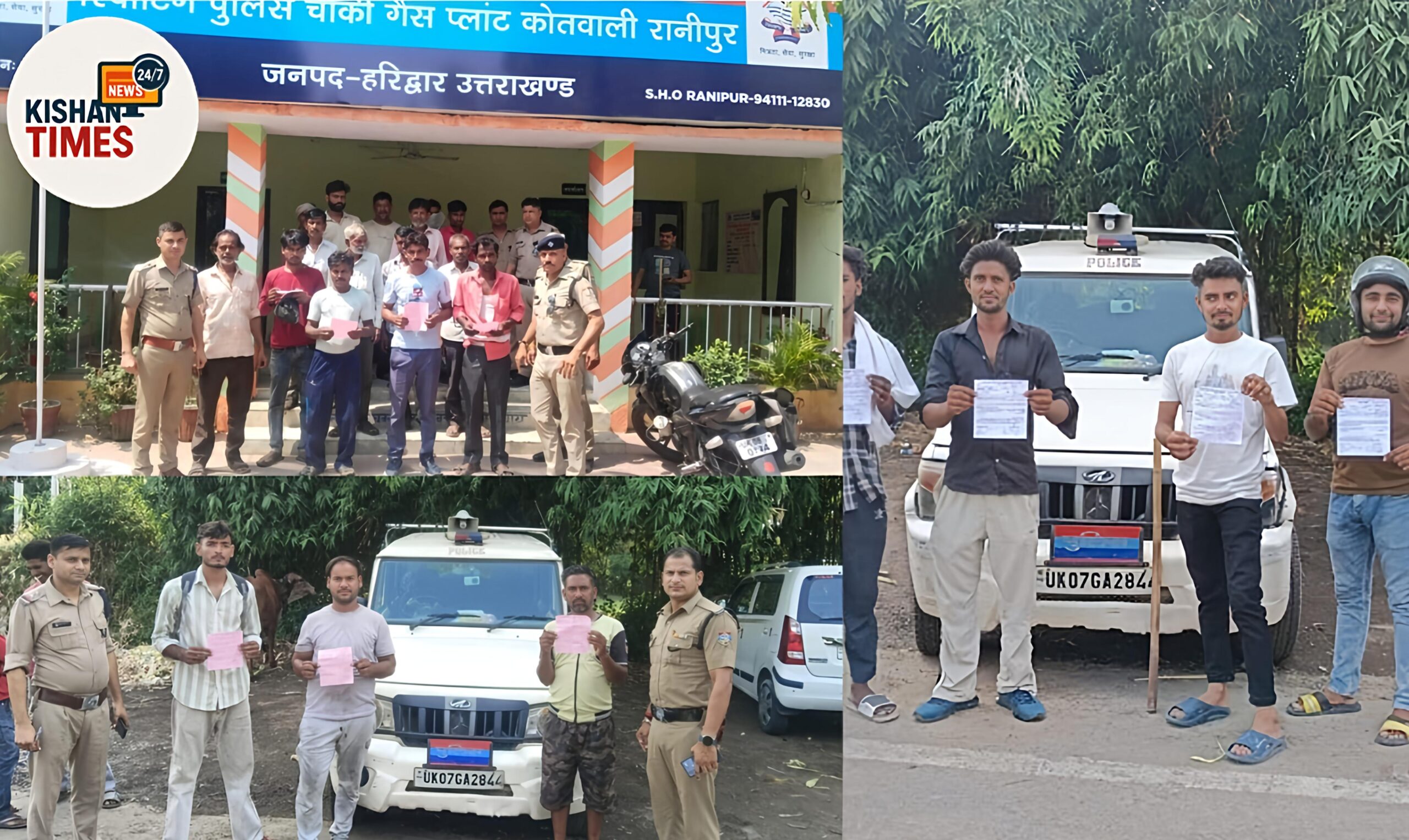हरिद्वार रानीपुर पुलिस द्वारा शराब व स्टंटबाज़ों पर कार्रवाई करते हुए पुलिस टीम – ऑपरेशन लगाम, 14 जून 2025