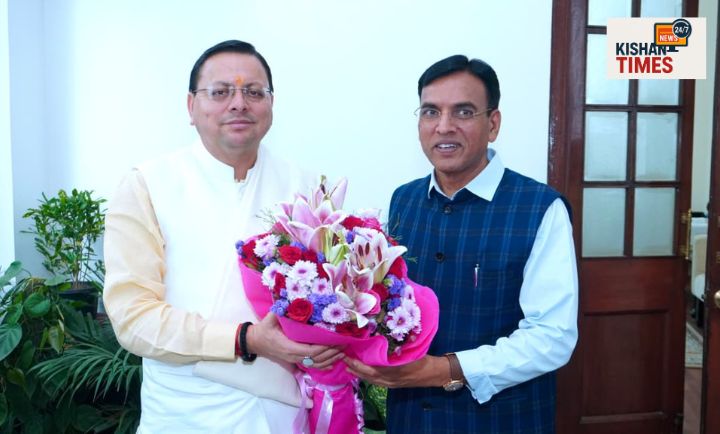 “सीएम पुष्कर सिंह धामी और केंद्रीय मंत्री मनसुख मांडविया की नई दिल्ली में बैठक