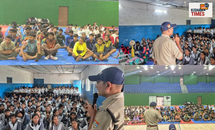 “हरिद्वार में साइबर क्राइम सेल टीम द्वारा छात्रों को साइबर सुरक्षा के बारे में जानकारी दी जा रही है।”