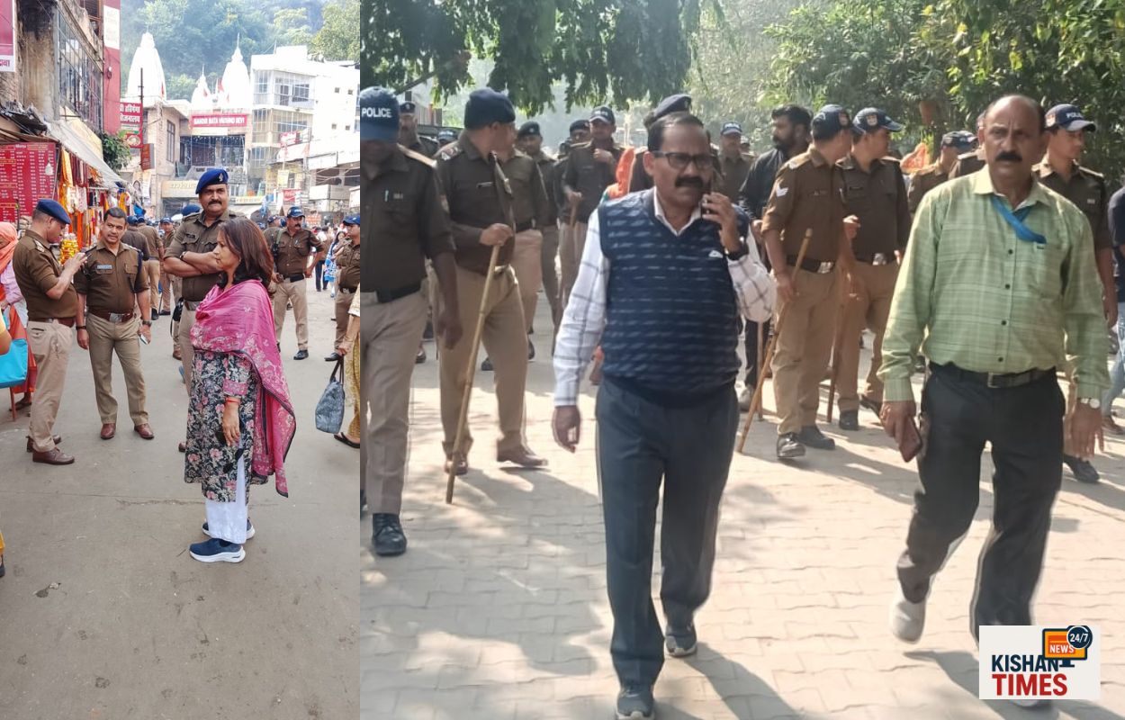 “हरिद्वार में नगर निगम और प्रशासन की संयुक्त टीम द्वारा हर की पौड़ी से अतिक्रमण हटाया जा रहा है।”