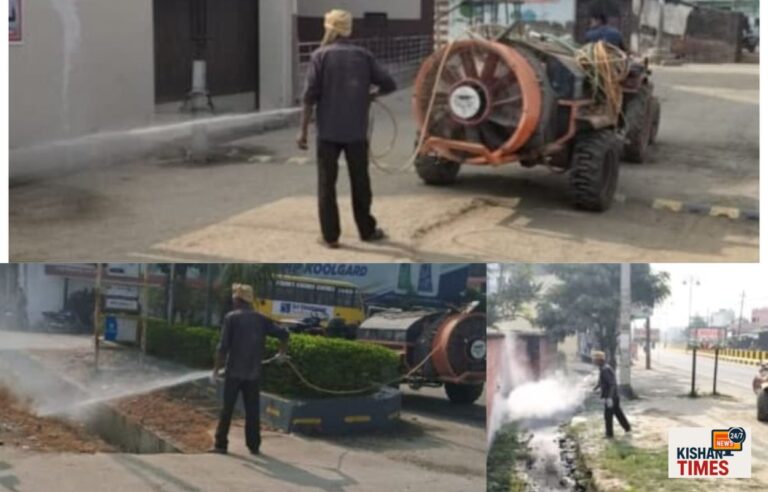 “डीएम मयूर दीक्षित हरिद्वार में विशेष स्वच्छता सप्ताह अभियान का निरीक्षण करते हुए।”