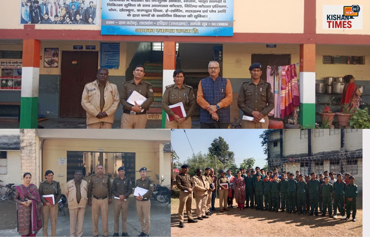 श्यामपुर पुलिस और एएचटीयू टीम द्वारा हरिद्वार में आश्रय गृहों का निरीक्षण करते अधिकारी।