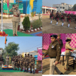 जीआरपी पुलिस लाइन में गणतंत्र दिवस पर ध्वजारोहण