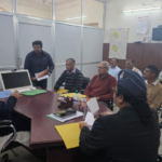 भगवानपुर ग्राम टकाबरी रविदास आश्रम में पुलिस जांच करती हुई टीम