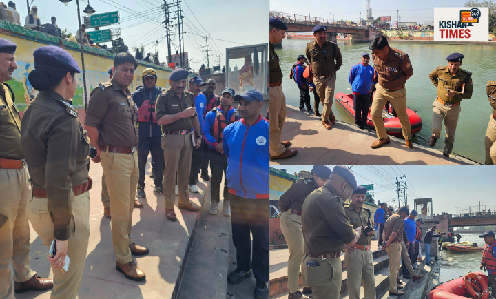 रविदास घाट गंगनहर में छात्र डूबने की घटना के बाद सर्च ऑपरेशन में जुटी एसडीआरएफ और पुलिस टीम