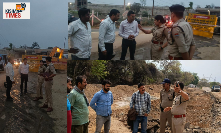 चारधाम यात्रा से पहले हरिद्वार में पुलिस द्वारा डायवर्जन रूट का निरीक्षण