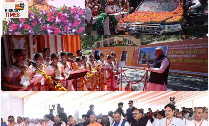 सहारनपुर में पीएम मोदी का रोड शो, भारी भीड़ और उत्साह का माहौल