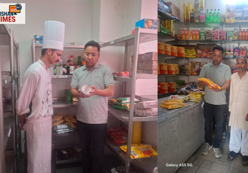 हरिद्वार में खाद्य विभाग की छापेमारी करते अधिकारी