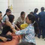 ऋषिकेश अस्पताल में उपचार के दौरान भर्ती चार मासूम बच्चे।